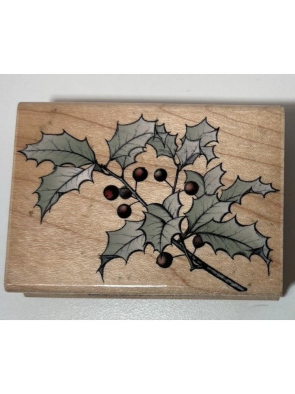 Hero Arts Traditional Holly Rubber Stamp Christmas Card Making Journaling